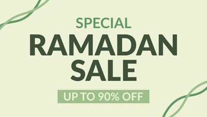 Obraz premium simple special ramadan sale up to 90 percent off design