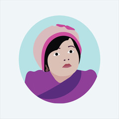 A nice kid avatar vector art work.