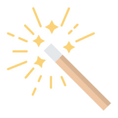 Magic Wand Flat Icon 