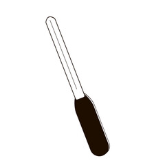 dog claw file black and white outline illustration on transparent background
