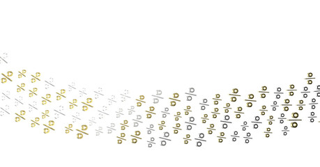 percent shopping digital in 3d. background