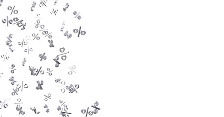 Blurred sale background. 3d