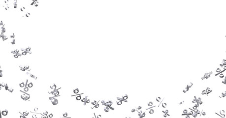 Blurred sale background. 3d