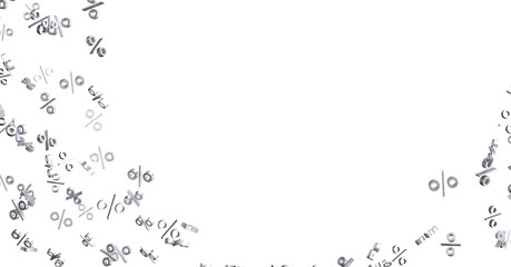 Blurred sale background. 3d