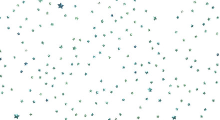 XMAS Stars - Banner with golden decoration. Festive border with falling glitter dust and stars.