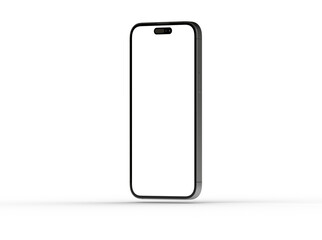 All-screen smartphone mockup isolated 3d