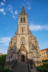 Vertical shot of St. Procopius parish Church (Kostel svateho Prokopa) in Prague, Czech Republic
