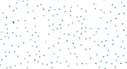 XMAS Stars - Banner with golden decoration. Festive border with falling glitter dust and stars.