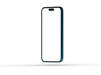 All-screen smartphone mockup isolated 3d