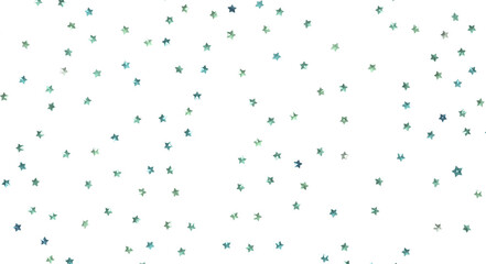 XMAS Stars - Banner with golden decoration. Festive border with falling glitter dust and stars.