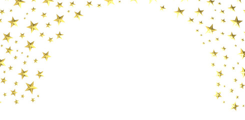 Stars - Festive christmas card. Isolated illustration white background. -