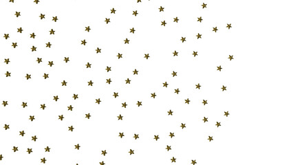 Holiday golden decoration, glitter frame isolated -