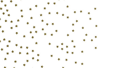 Fototapeta premium Holiday golden decoration, glitter frame isolated -