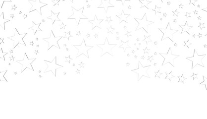 XMAS Stars - Festive christmas card. Isolated illustration white background. -