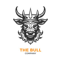 Bull head logo Vector Illustration