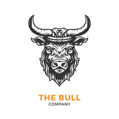 Bull head logo Vector Illustration