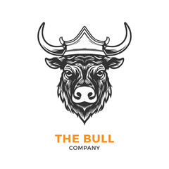 Bull head logo Vector Illustration