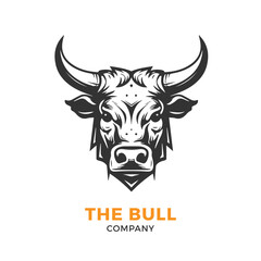 Bull head logo Vector Illustration