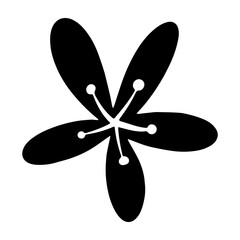 hand drawn flower element