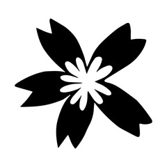 hand drawn flower element