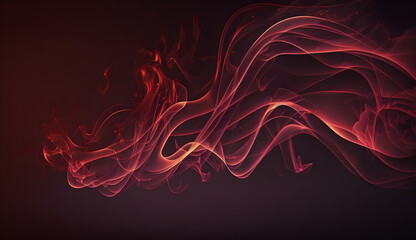Fototapeta premium abstract red light smoke wave background