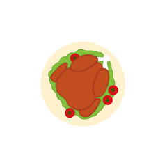 Chicken Dish Illustration