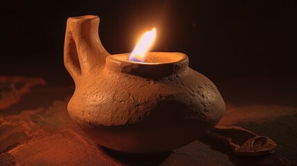 Ancient Illumination: A Pottery Clay Oil Lamp as a Representation of Christian Heritage
