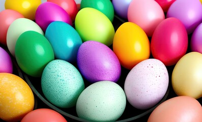 Fototapeta na wymiar Easter eggs - Generative ai