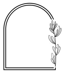 floral flower aesthetic frame