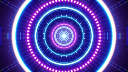 Cyber space neon light background