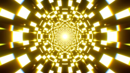 Dazzling check pattern yellow light event visual art background