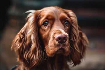 A canine portrait. Generative AI