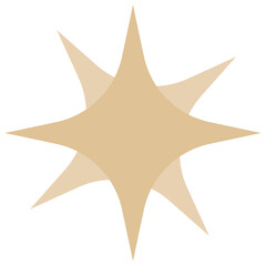 Christmas star PNG image icon with transparent background