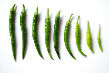 Closeup shot of chilli peppers in the wooden basket