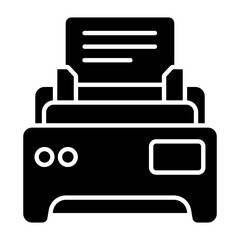 Printer Glyph Icon