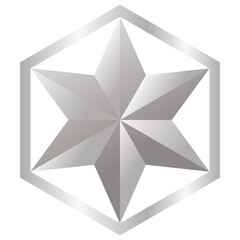 Christmas star PNG image icon with transparent background