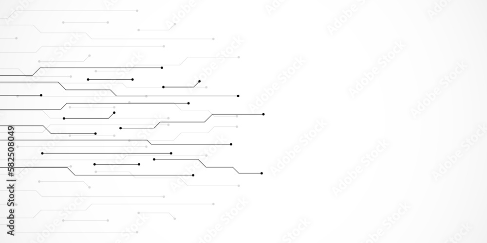 Poster circuit board texture with communication technology concept. creative vector illustration
