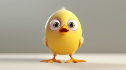 Fototapeta premium Easter egg chicken baby