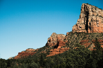 Fototapeta na wymiar Arizona red rock drive 
