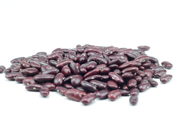 image of red beans on a white background