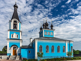 Church dedicated to the icon of Our Lady Kazanskaya. Year of construction - 1901, city of Pavlovsky...