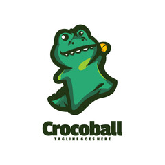 Crocoball Logo Vector