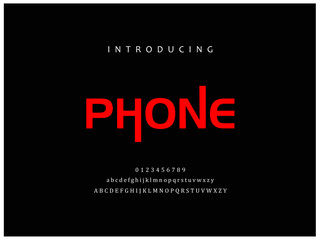 Abstract digital modern alphabet fonts. Typography technology electronic dance music future creative font. vector illustration. modern creative minimal alphabet small letter logo design