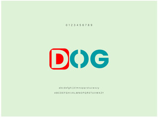 Obraz premium Elegant alphabet letters font. Classic Modern Serif Lettering Minimal Fashion Designs. Typography decoration fonts for branding, wedding, logos. vector illustration. Dog font alphabet letters. dog 