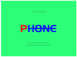Abstract digital modern alphabet fonts. Typography technology electronic dance music future creative font. vector illustration. modern creative minimal alphabet small letter logo design
