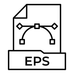 EPS FIle Line Icon