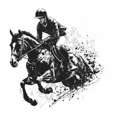 Horse Rider. Generative AI