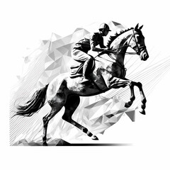 Horse Rider. Generative AI