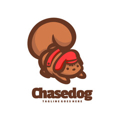 Chase Dog Logo Vector