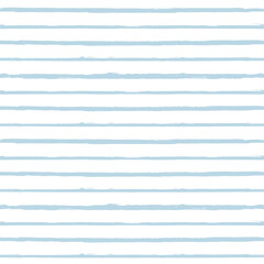Watercolor stripes vector pattern, baby blue stripe seamless background, childish pastel brush strokes. marine grunge stripes, cute paintbrush line